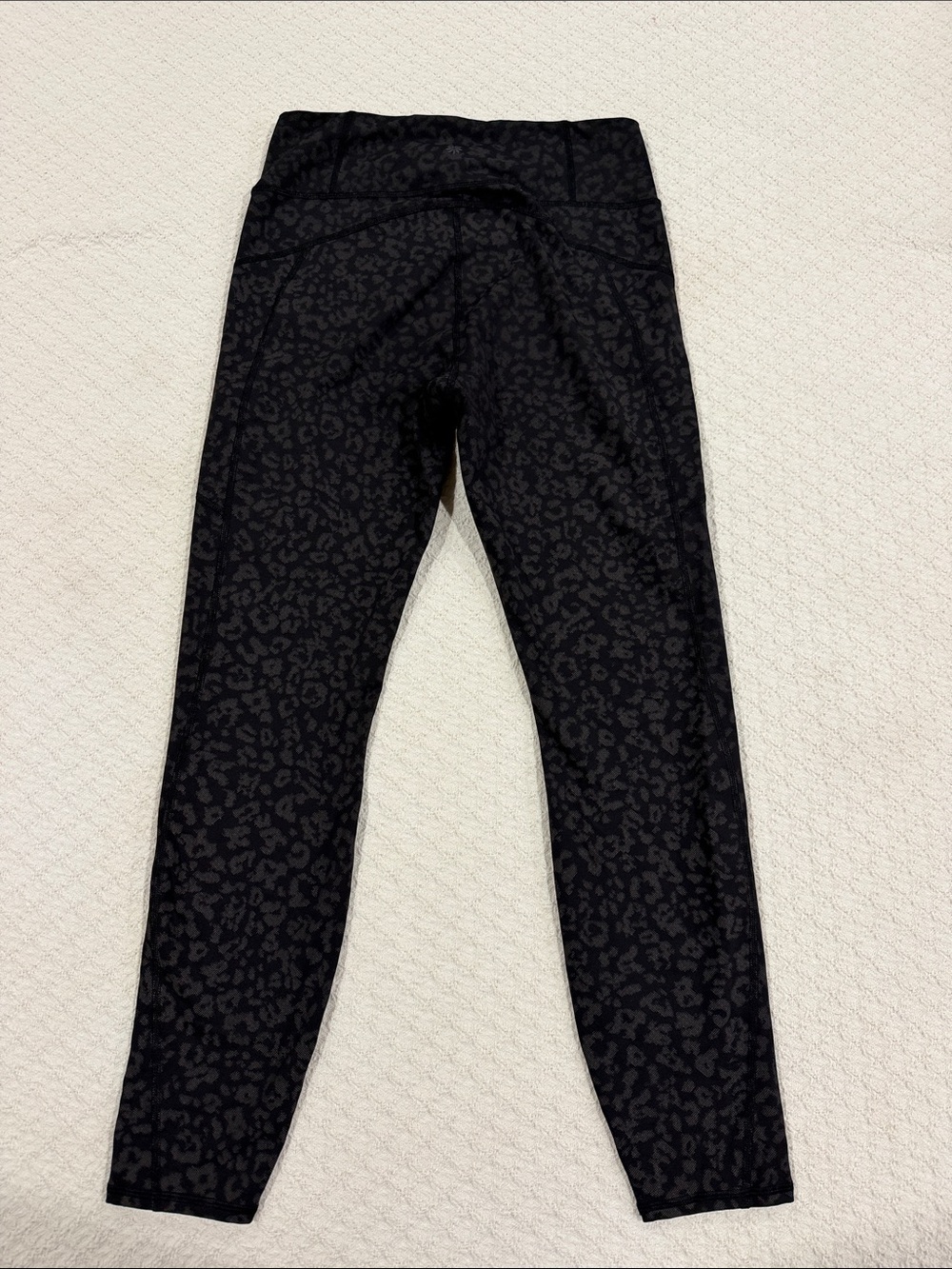 Athleta Black Leopard-Print Leggings